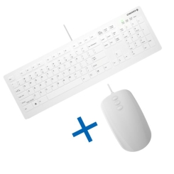 ACTIVE KEY USB-Aktionsbundle weiß - Maus mit Button Scroll 