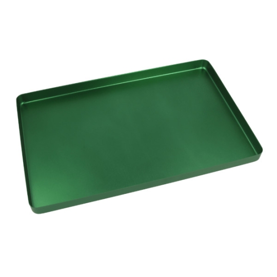 EURONDA Aluminium Norm-Tray, Boden ungelocht, grün